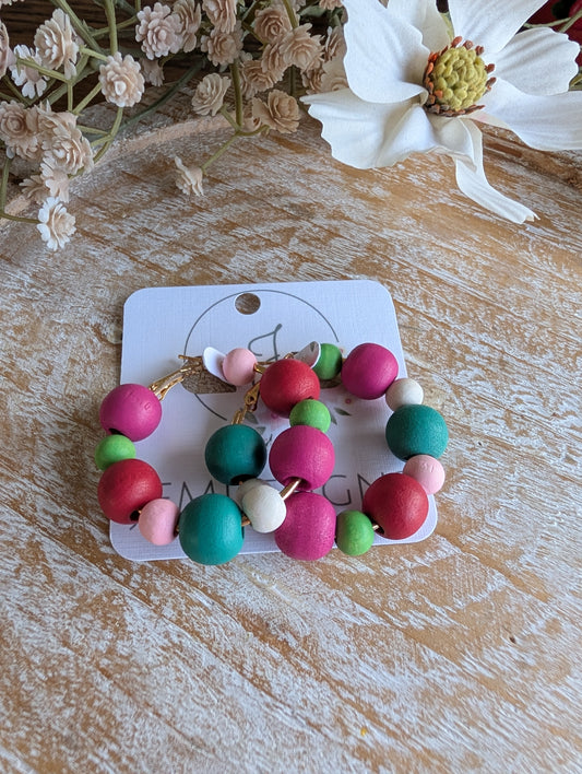 Orchard Berry Hoop Earrings