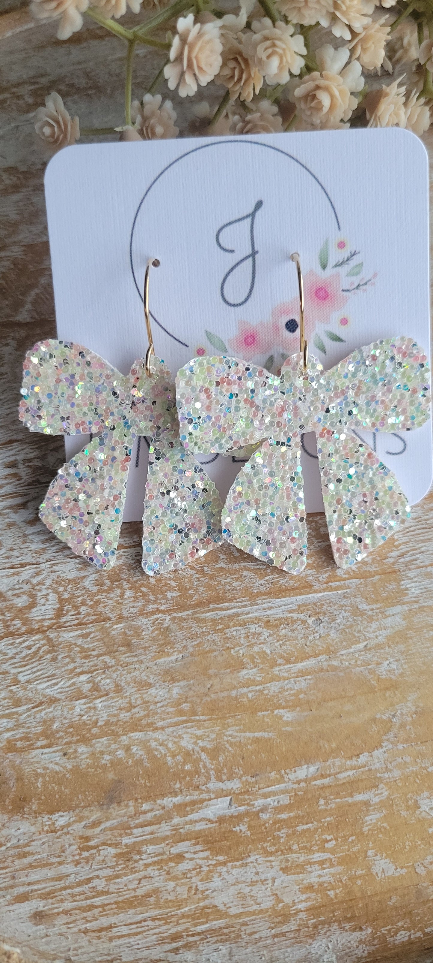 Fairy Dust Bow Earrings