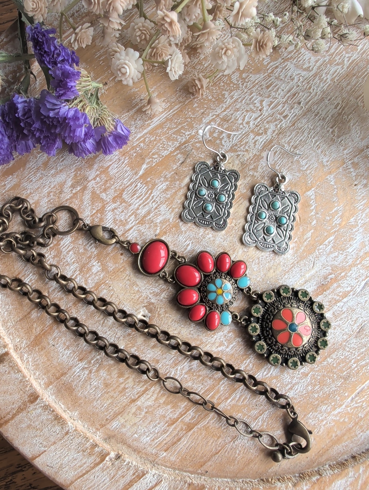 Western Necklace and Earrings