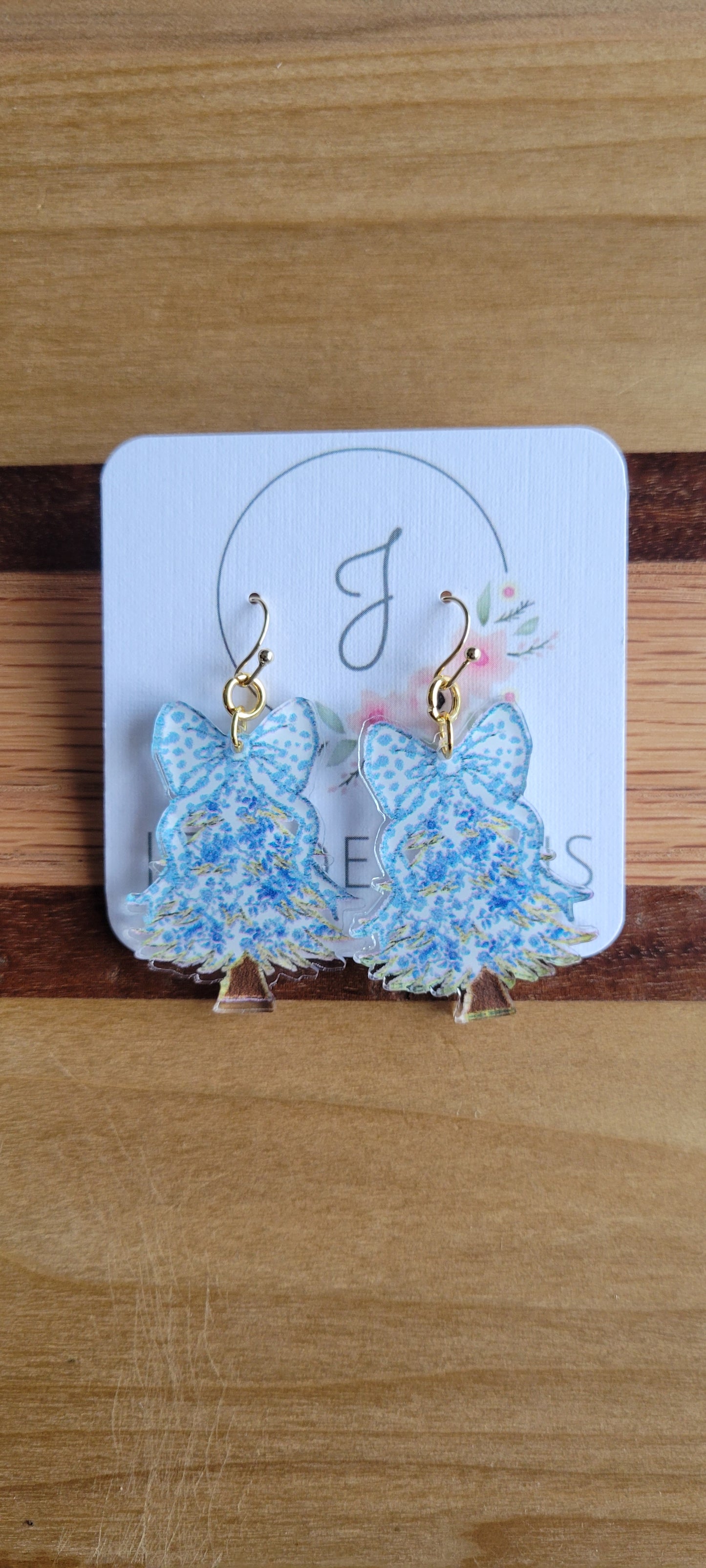 Chinoiserie Christmas Tree Earrings