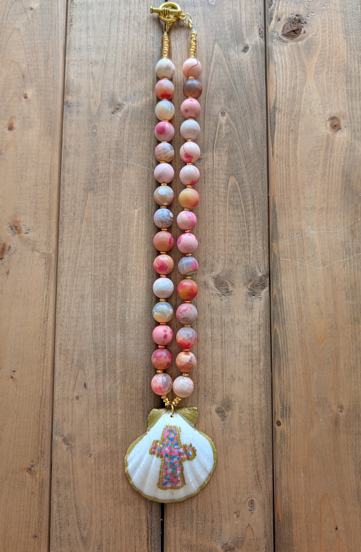 The Coastal Cross Shell Necklace