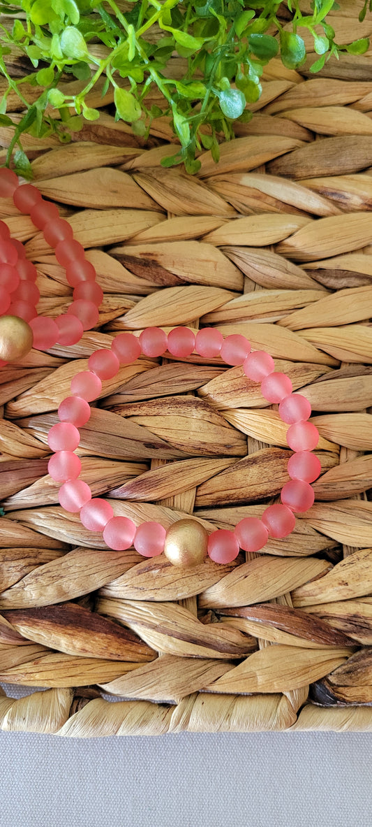 Frosted Glass Bracelet