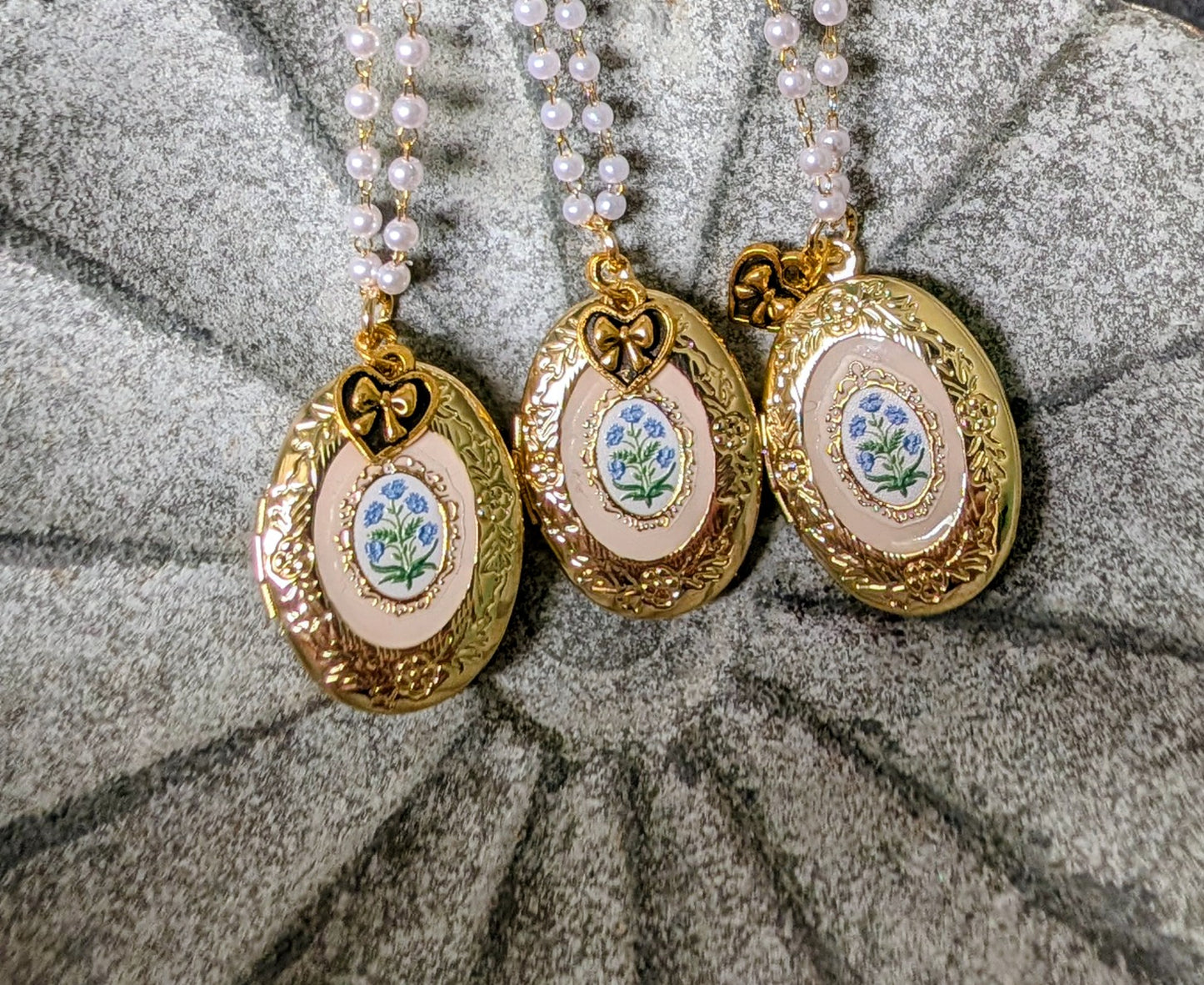 Flower Locket Necklace