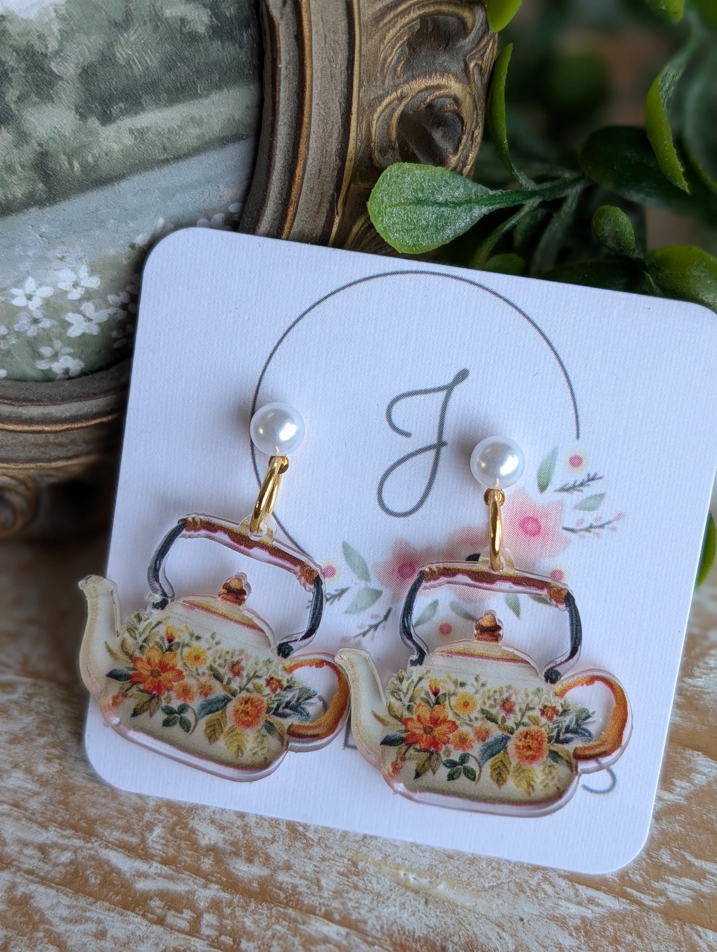 Teapot Earrings