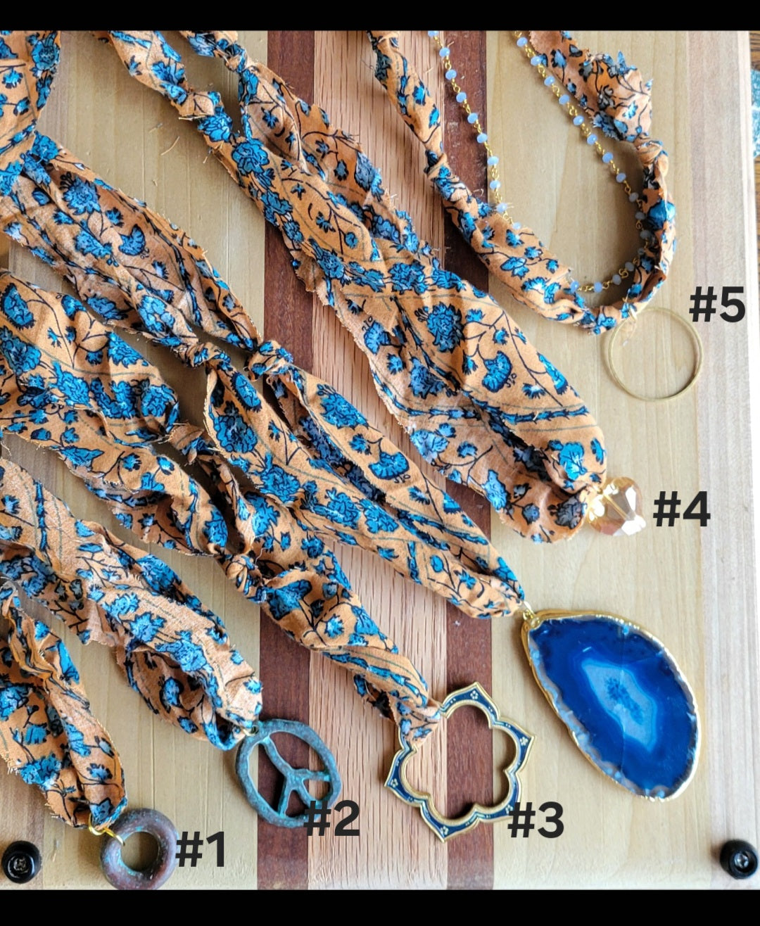 Upcycled Fabric Necklaces
