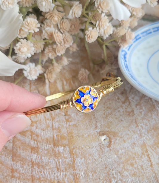 Blue and orange Bangle