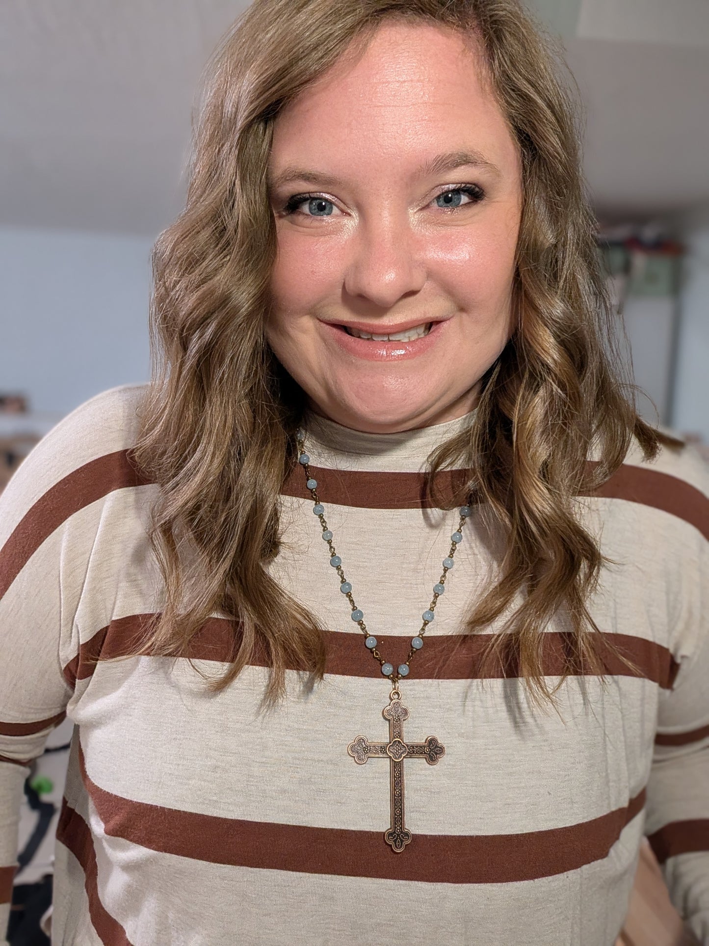 Copper Cross Necklace