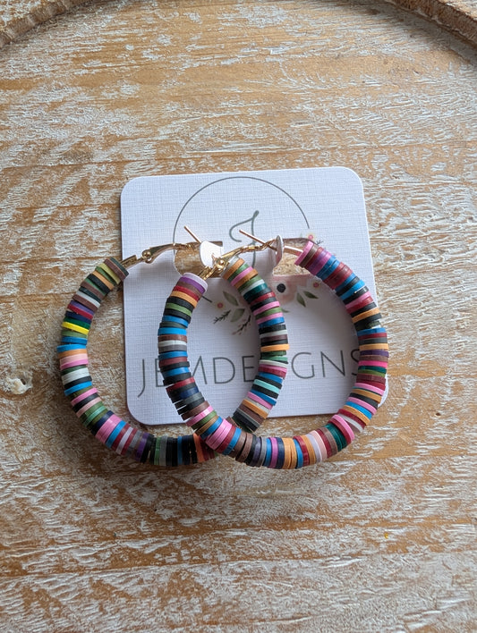 Summer Celebration Hoop Earrings