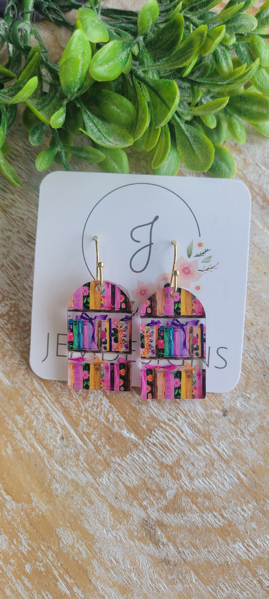 Book Earrings