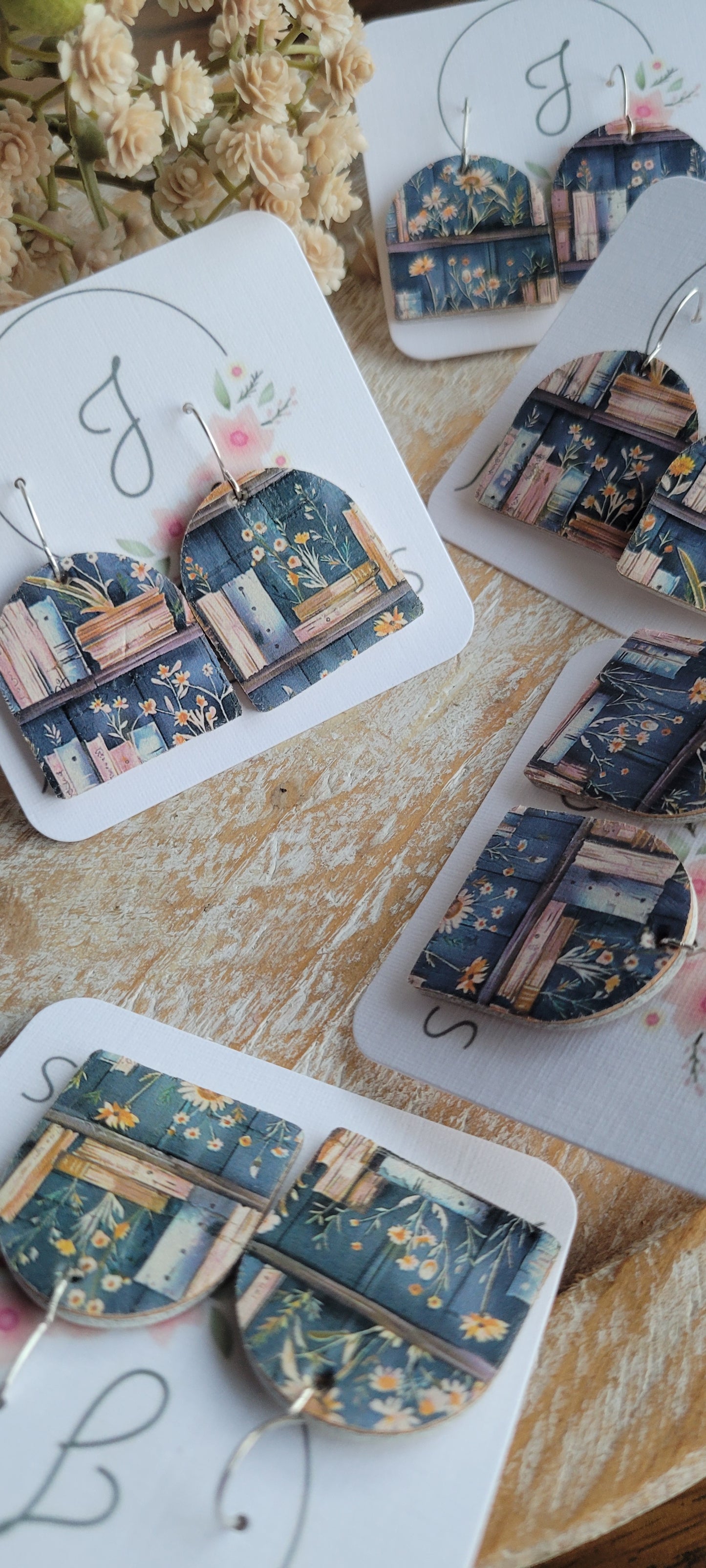 Cozy Book Earrings