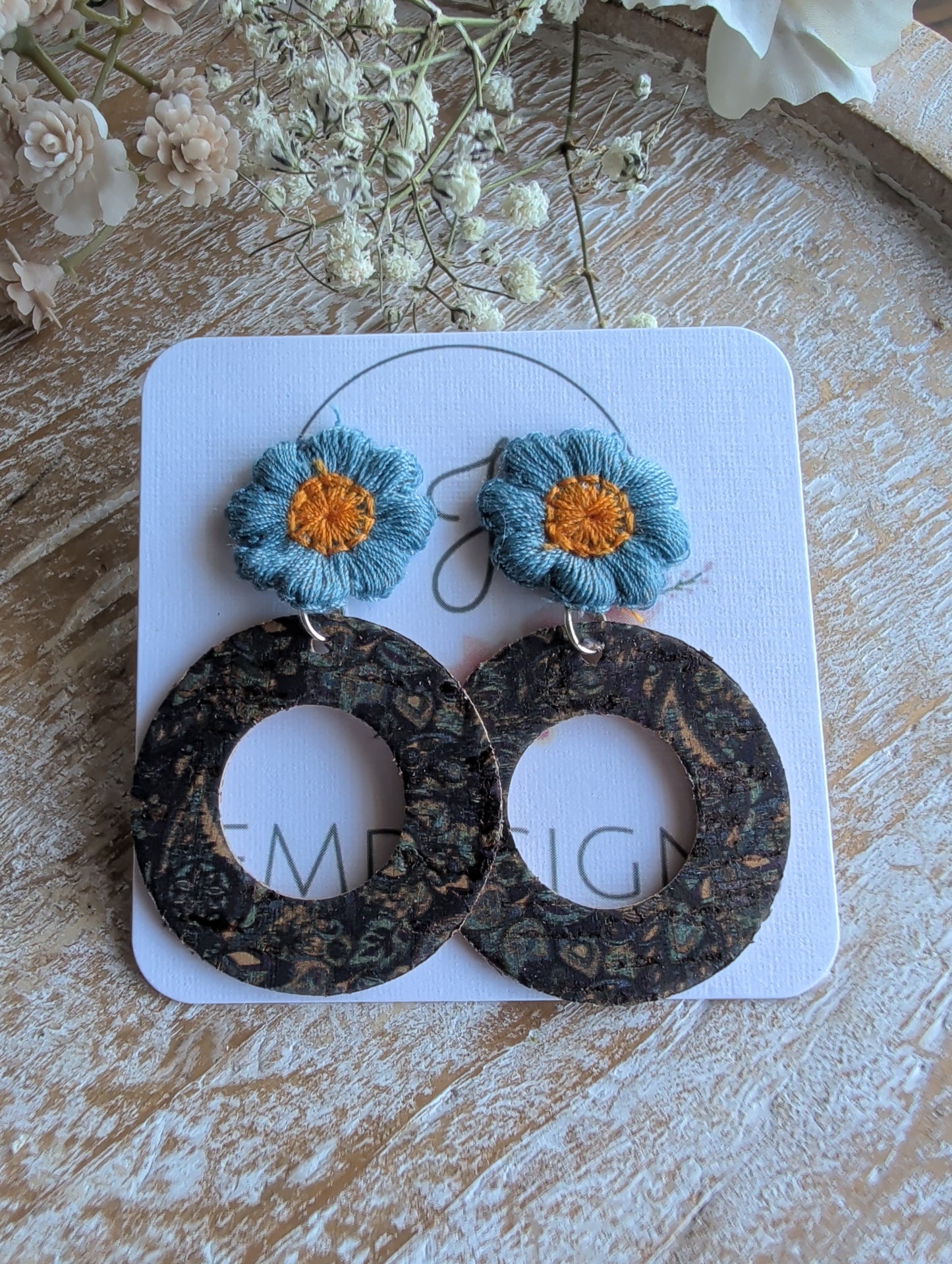 Paisley Daisy Earrings
