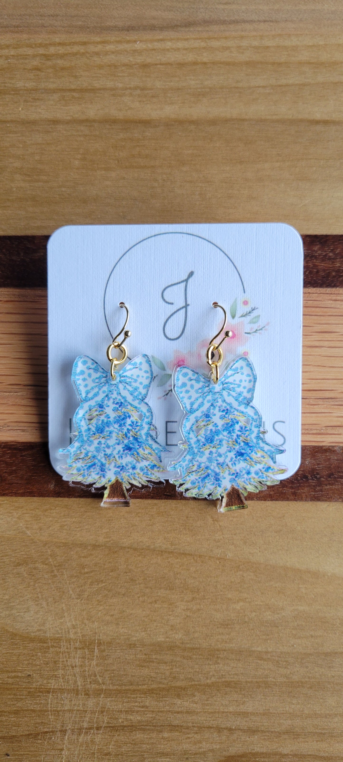 Chinoiserie Christmas Tree Earrings