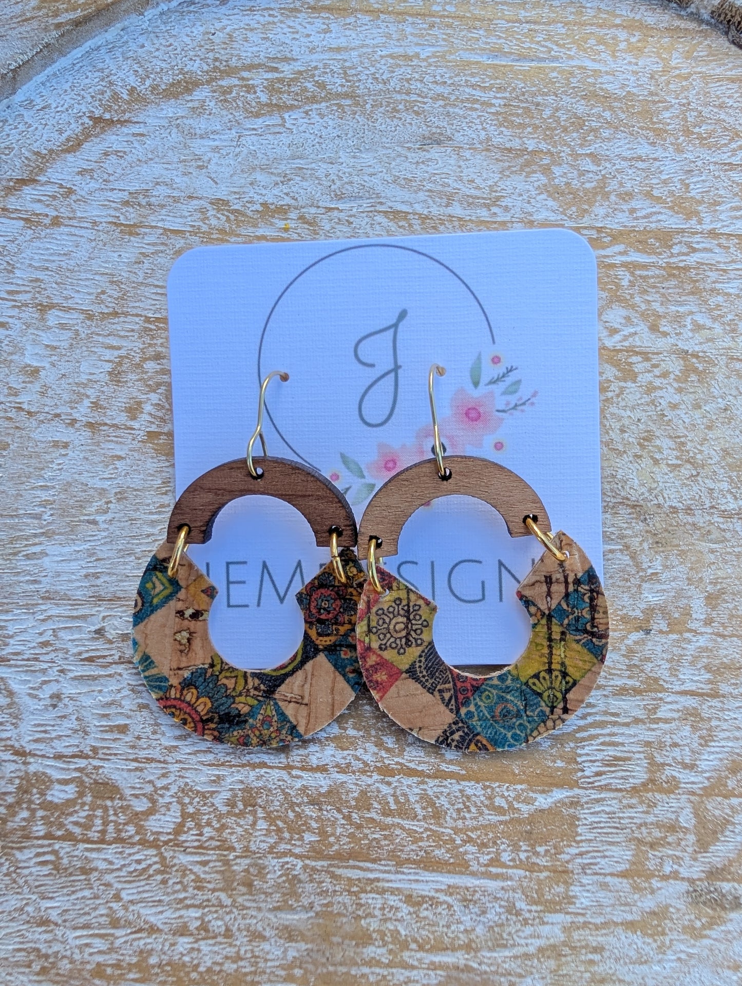 Tile Pattern Earrings