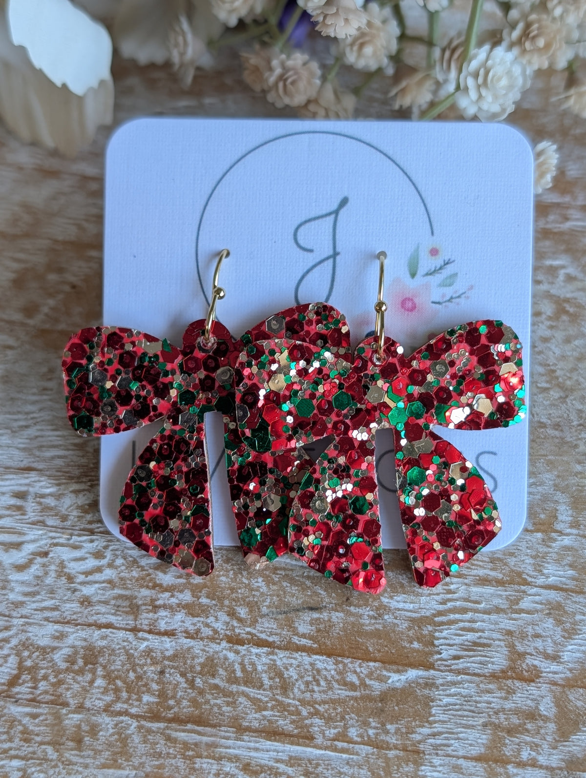 Christmas Glitter Bows