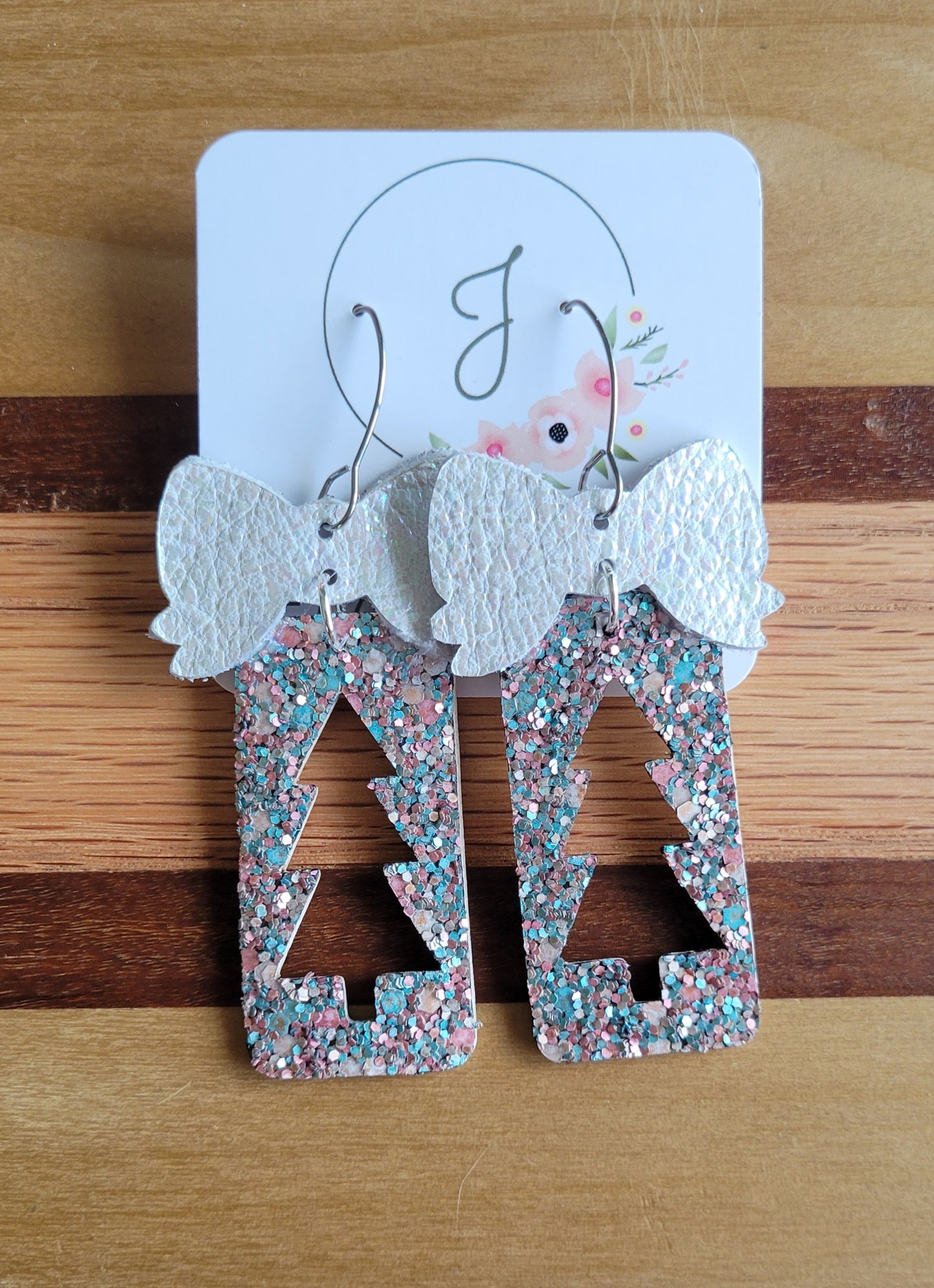 Glitter Christmas Tree Earrings