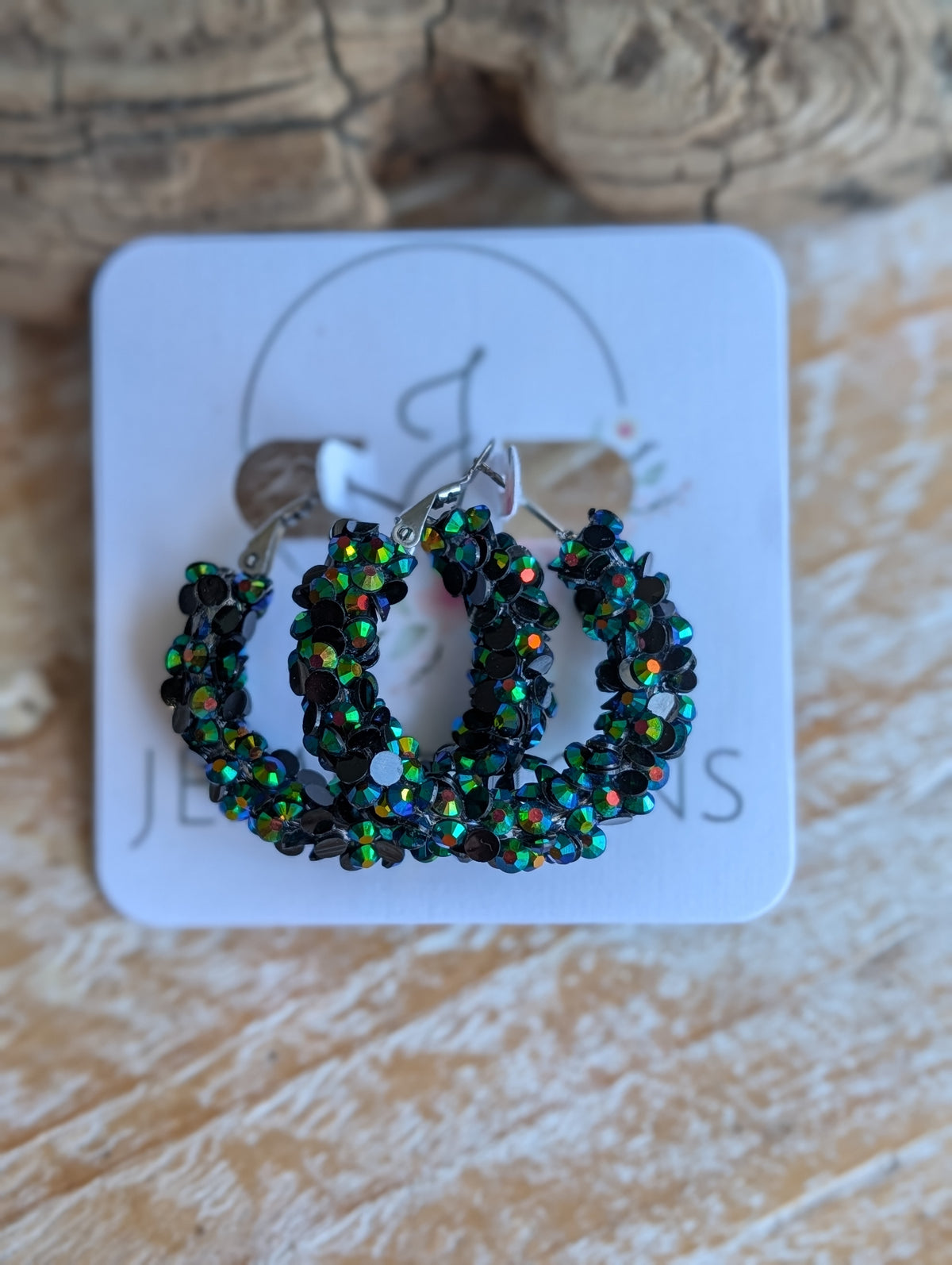 Obsidian Glow Hoops