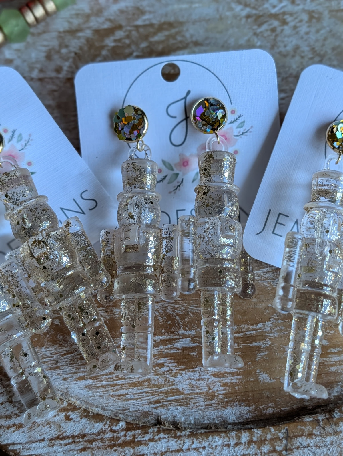 Mixed Metal Icy Nutcracker Earrings