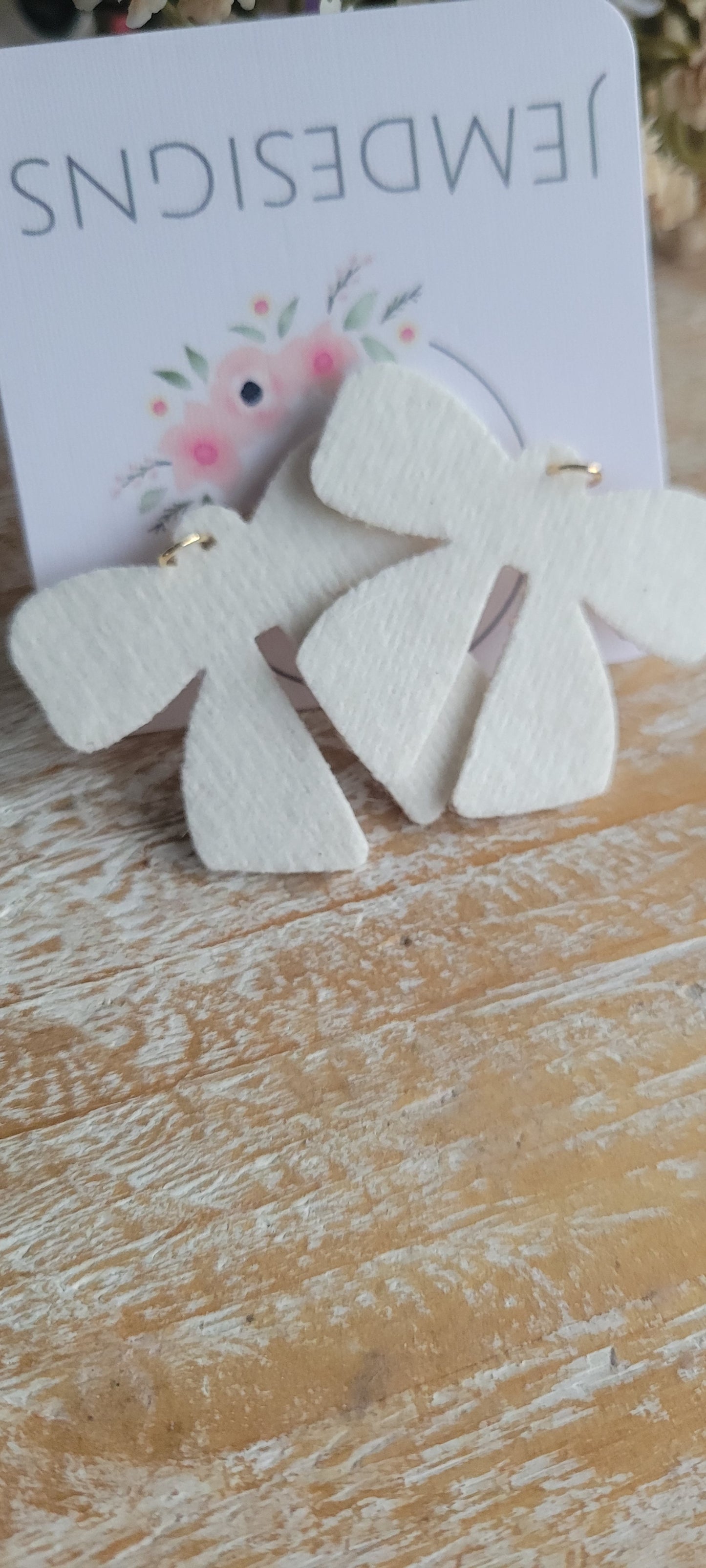 Fairy Dust Bow Earrings