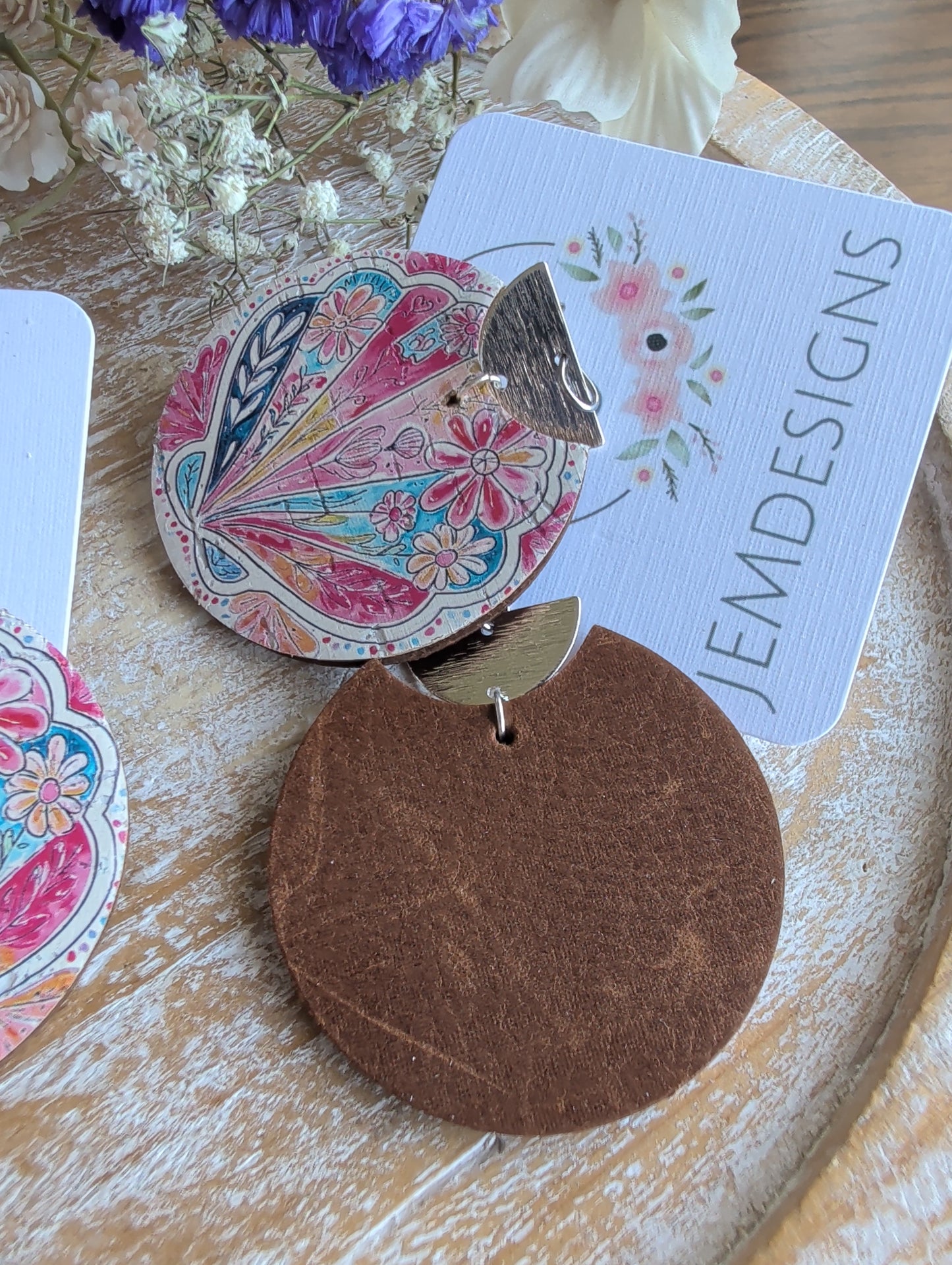 Sea and Saddle Reversible Earrings