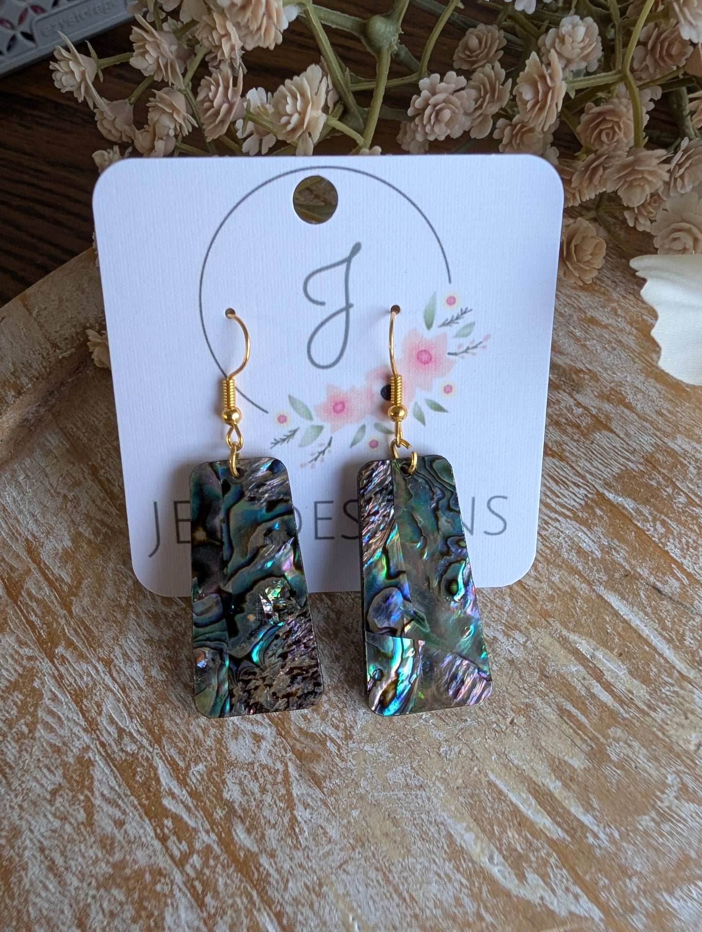 Abalone Drop Earrings