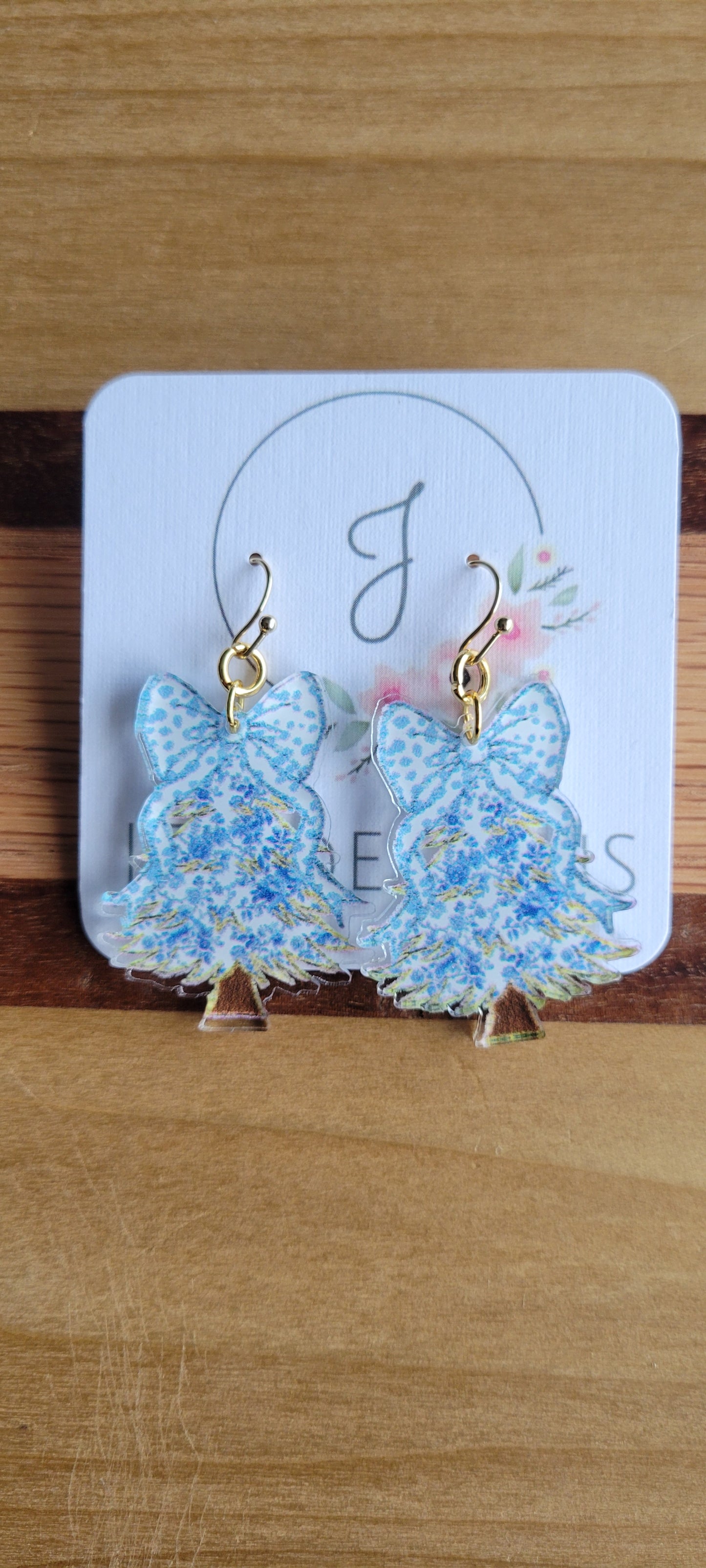 Chinoiserie Christmas Tree Earrings