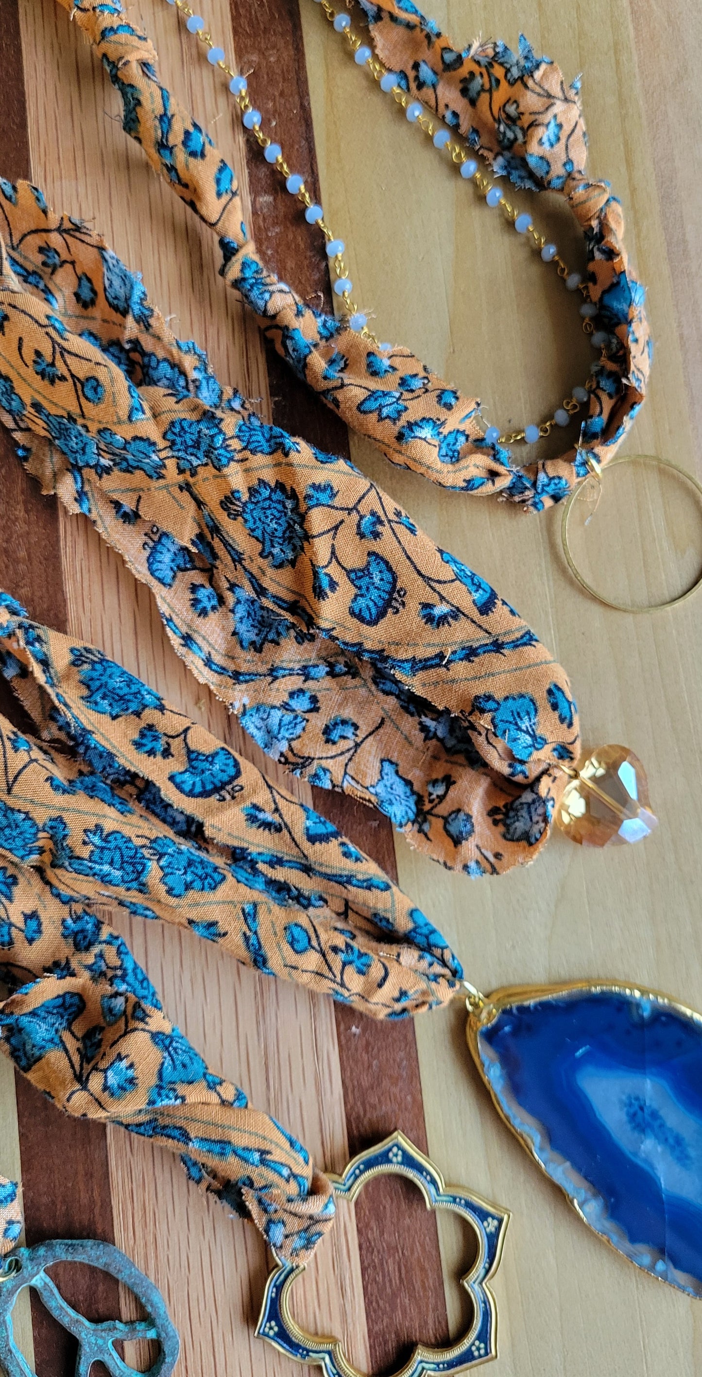 Upcycled Fabric Necklaces