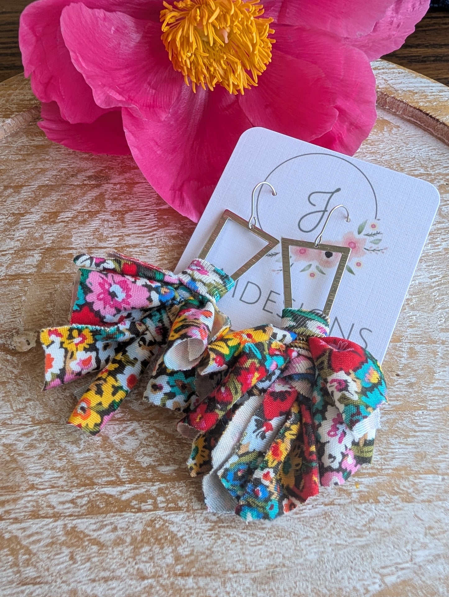 Wildflower Fringe Earrings in Meadow