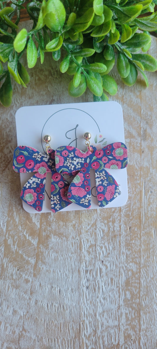 Floral Bow Earrings