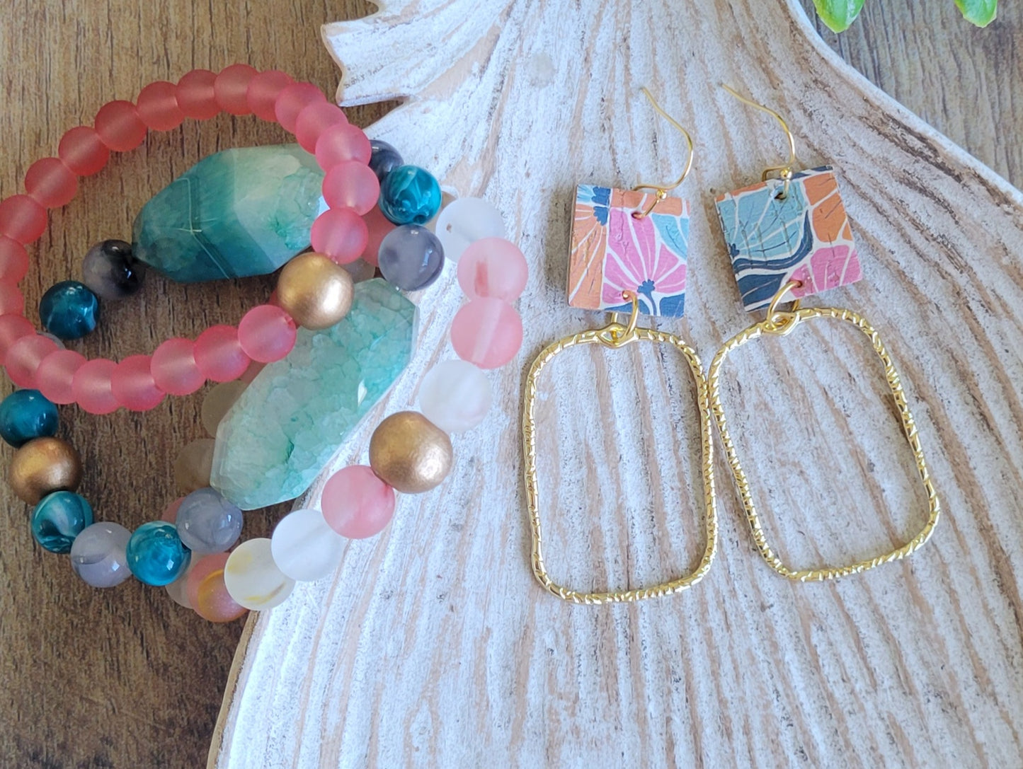 Meadow Breeze Rectangle Earrings