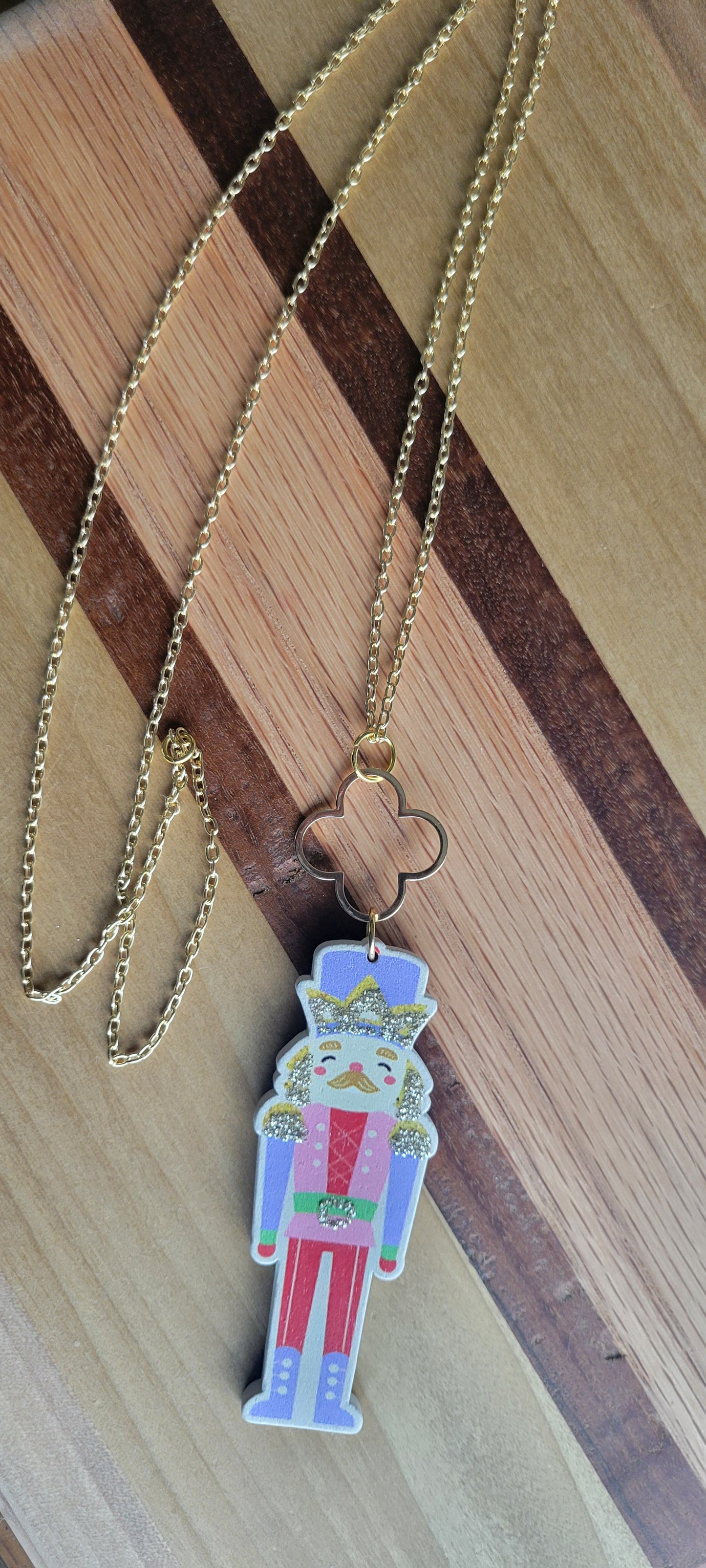 Purple Holiday Nutcracker Necklaces