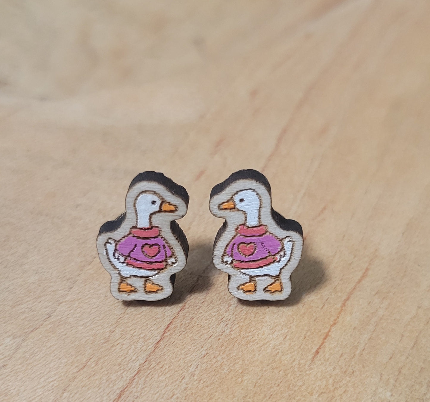 Goose Earrings