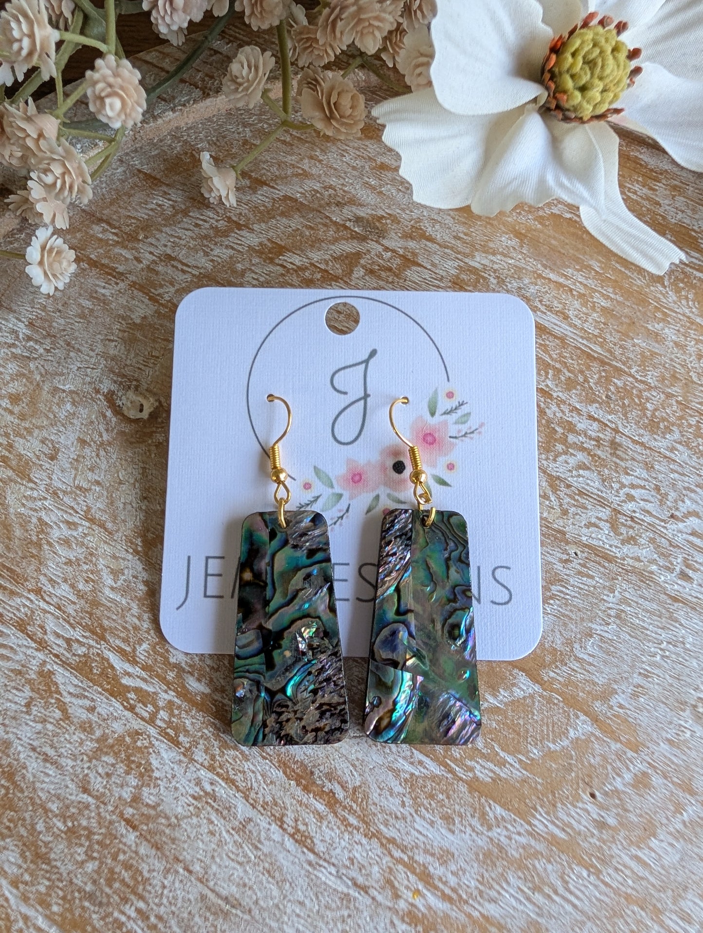 Abalone Drop Earrings