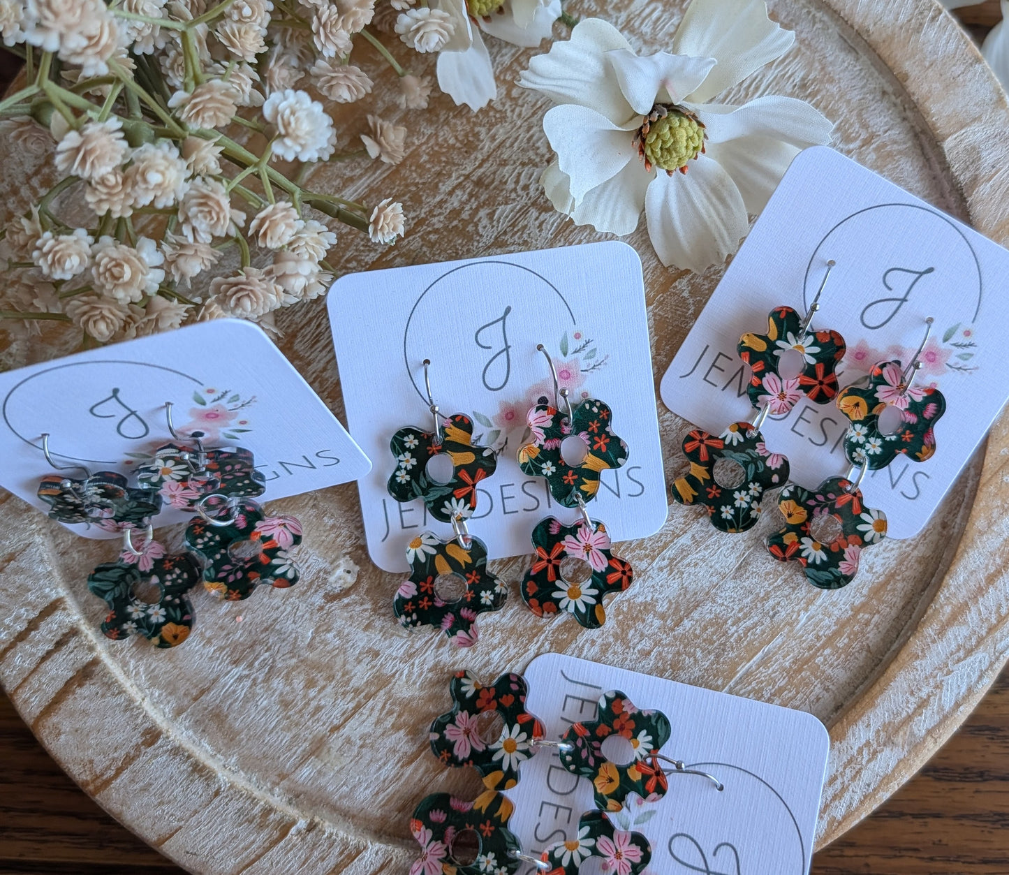 Acrylic Flower Earrings
