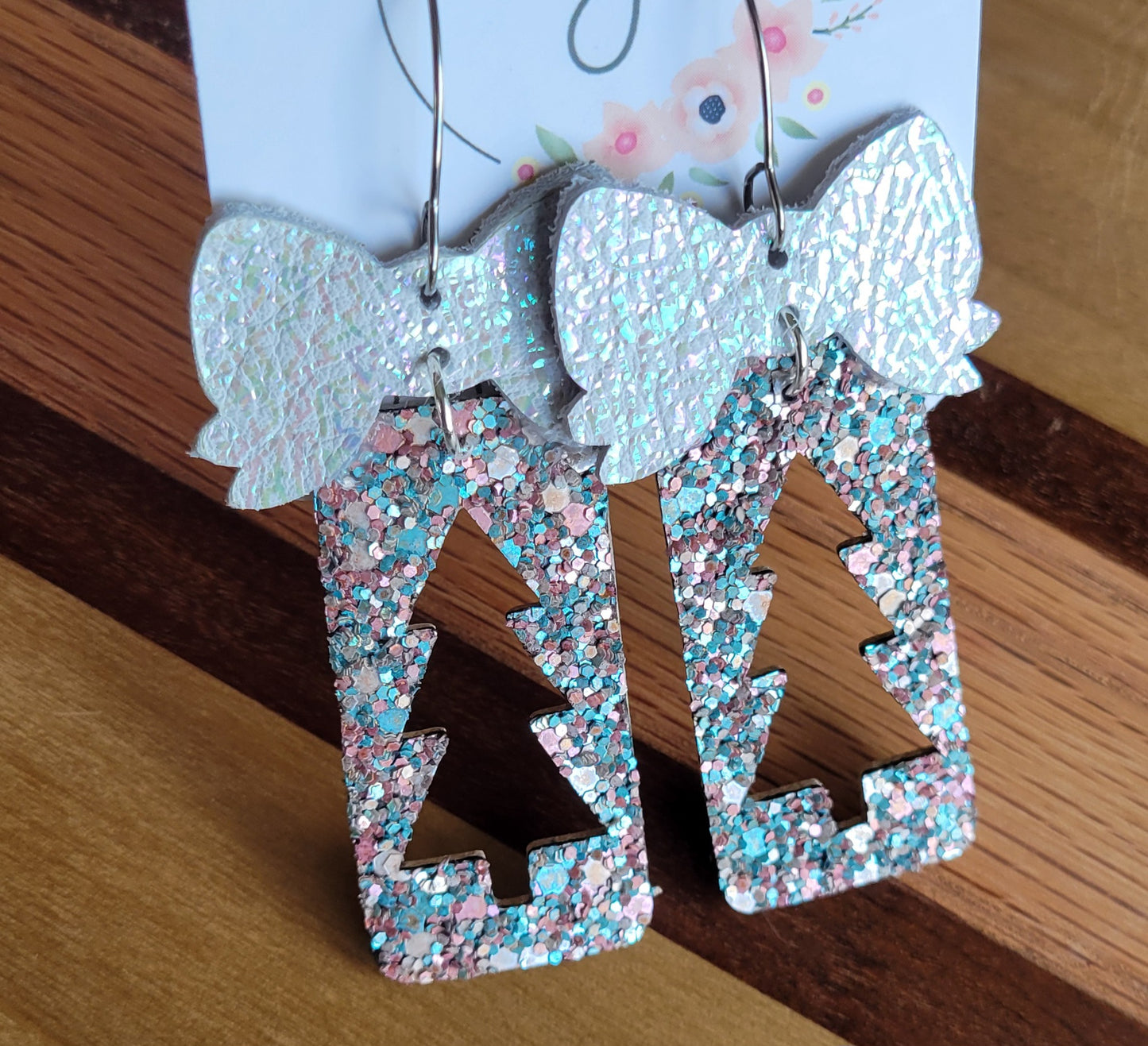 Glitter Christmas Tree Earrings