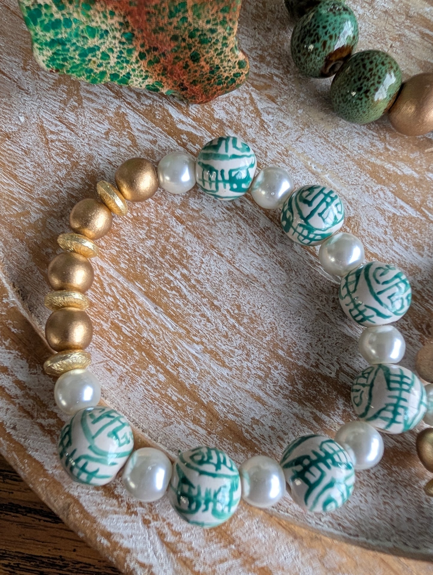 The Moss & Porcelain Bracelets