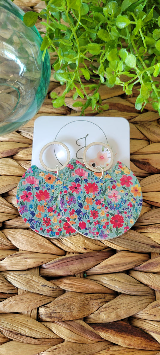 Poppy Circle Earrings