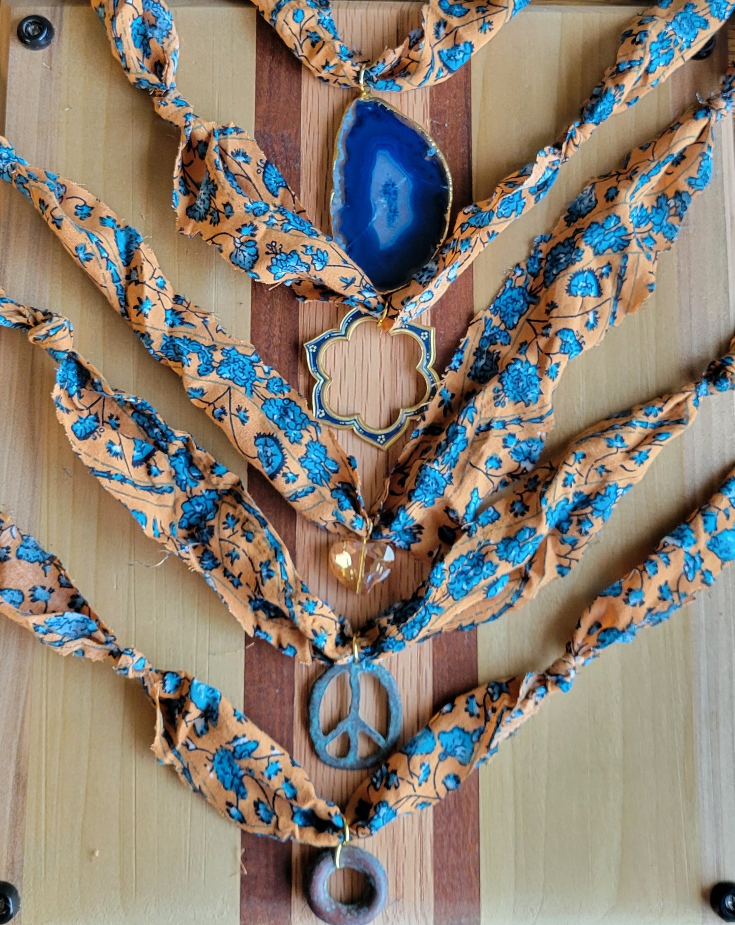 Upcycled Fabric Necklaces