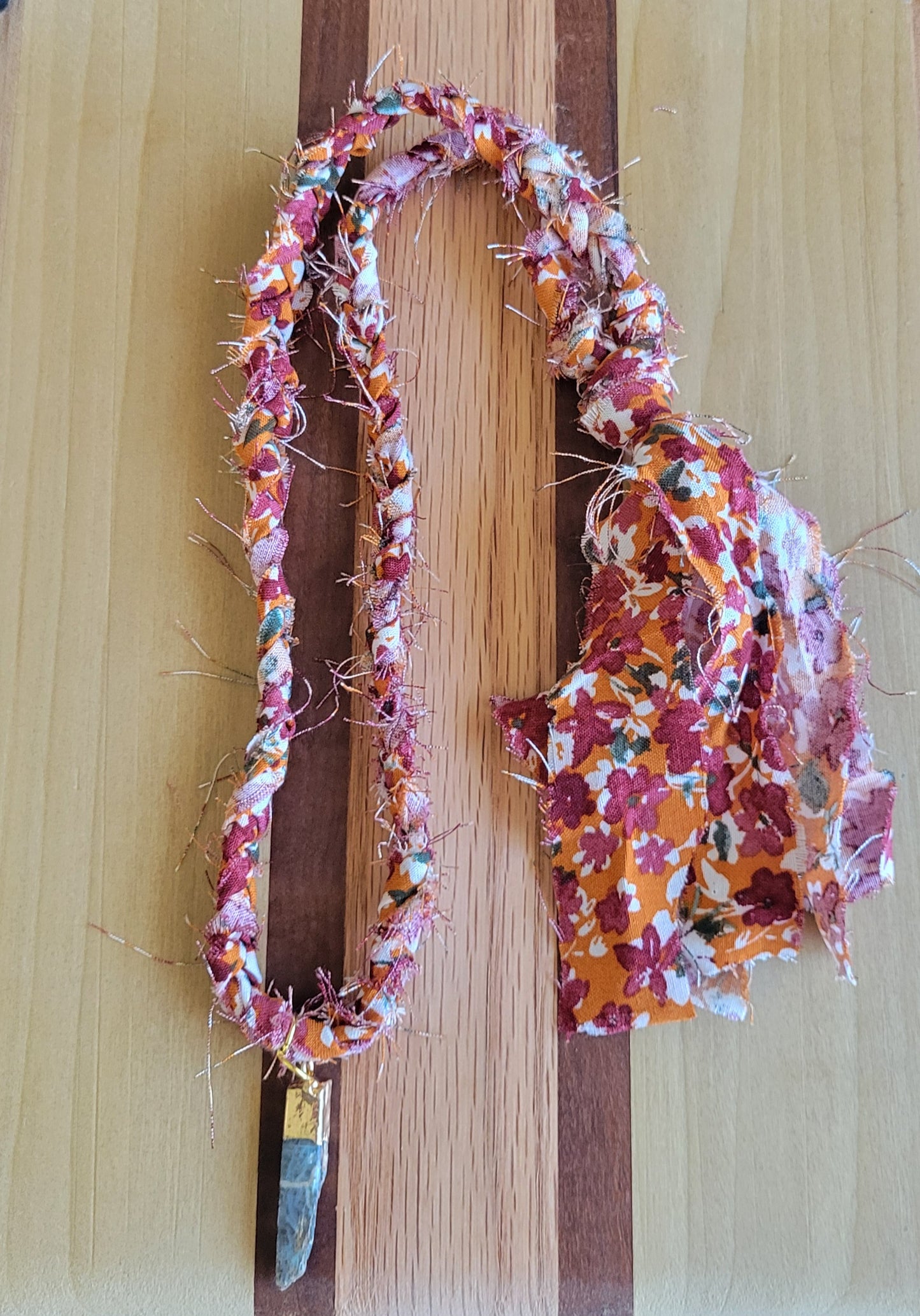 Braided Fabric Scarf Necklaces