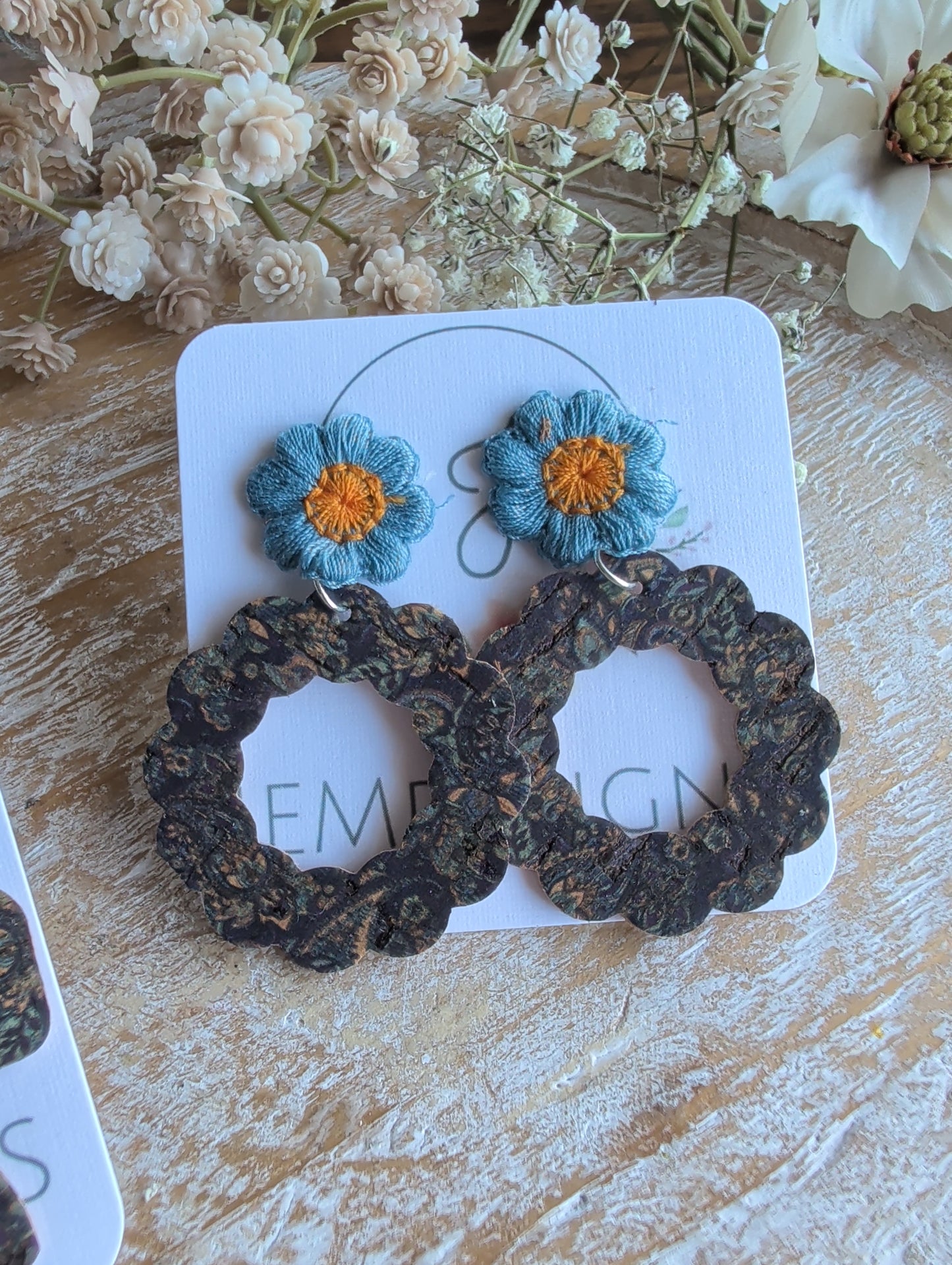 Paisley Daisy Earrings