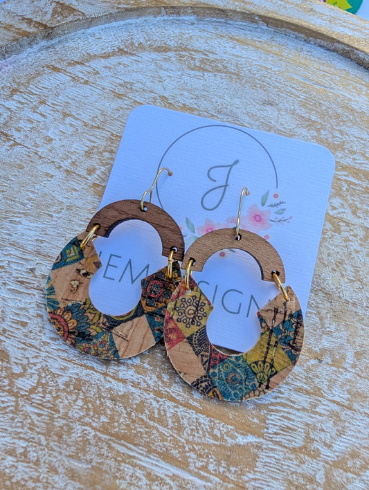 Tile Pattern Earrings