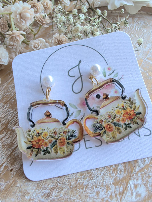 Teapot Earrings