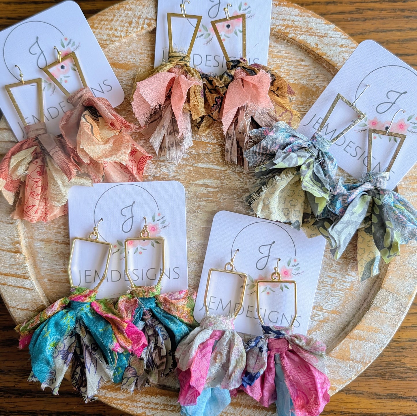 Wildflower Fringe Earrings in Dreamscape