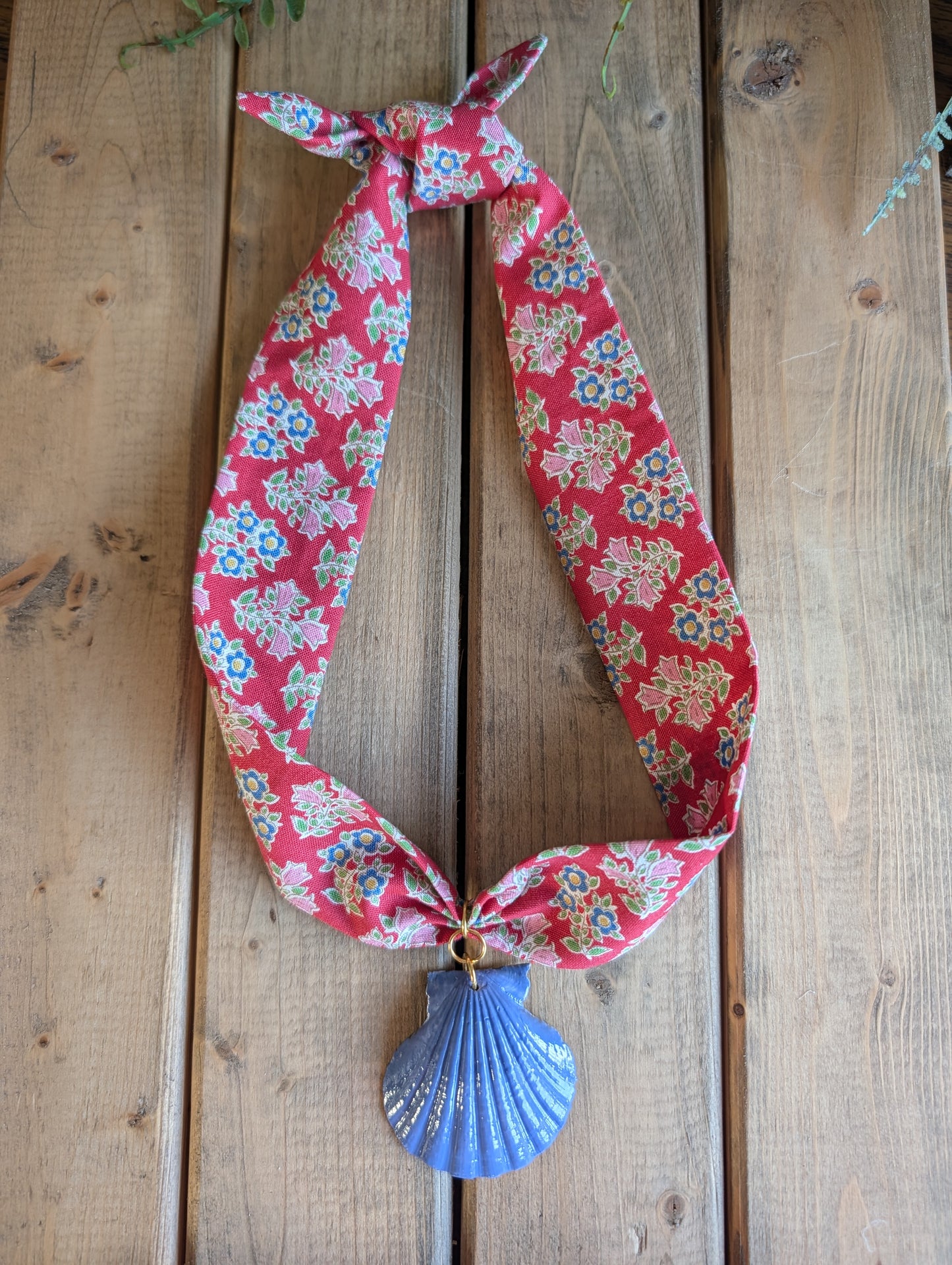 The Seaside Calico Scarf Necklace