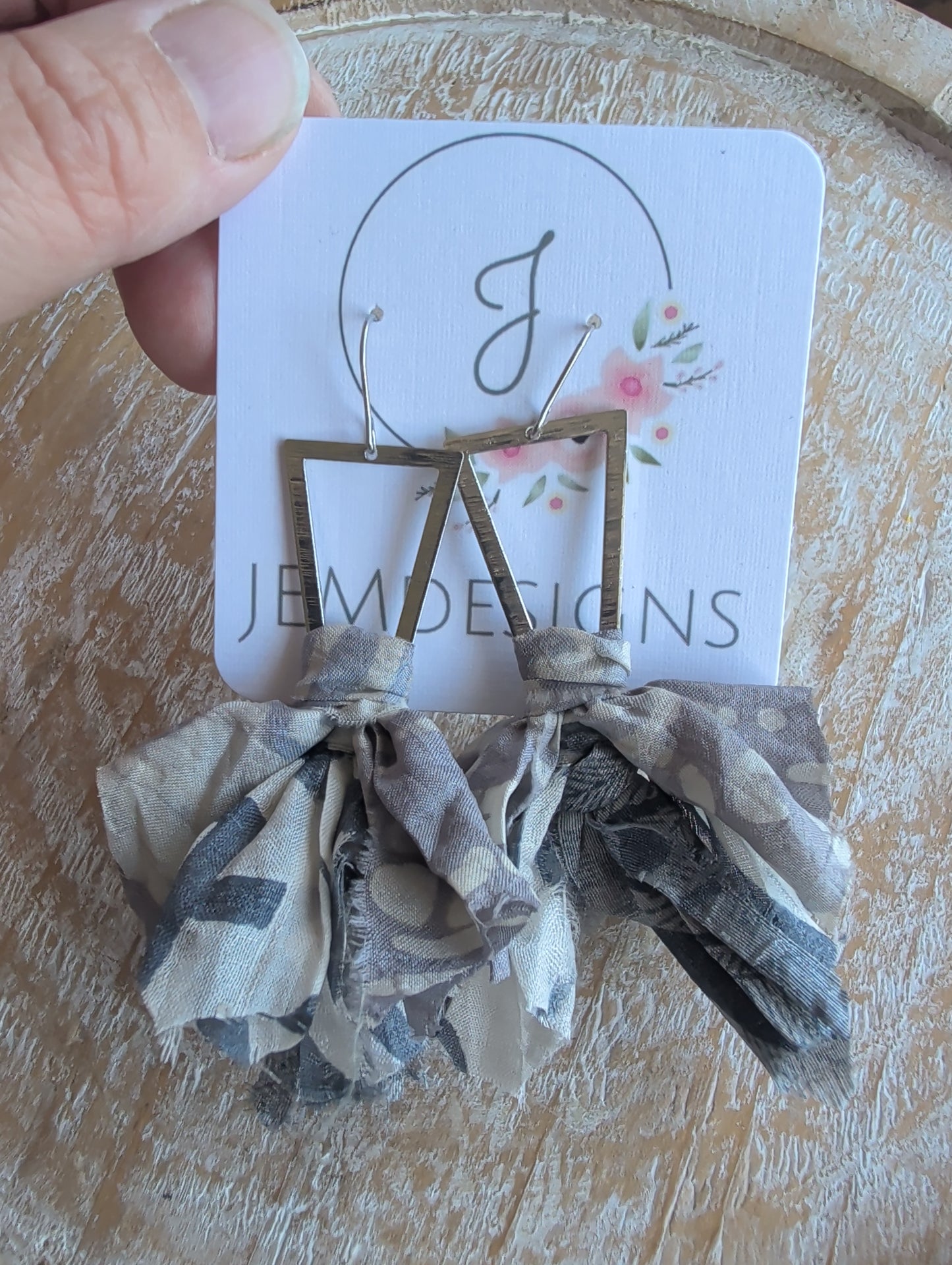 Wildflower Fringe Earrings in Stormy