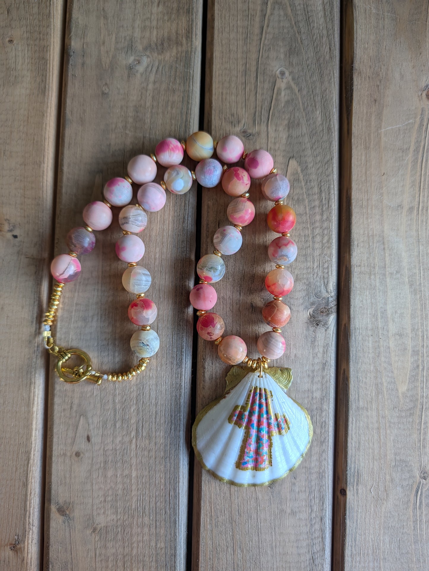 The Coastal Cross Shell Necklace