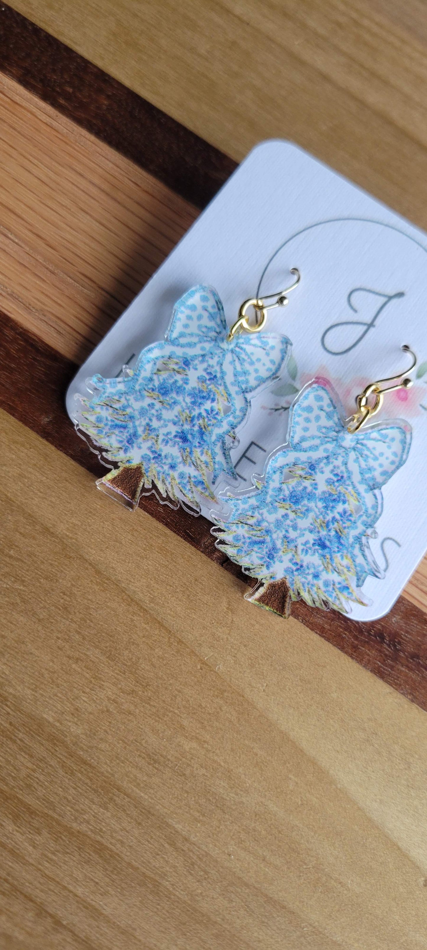 Chinoiserie Christmas Tree Earrings