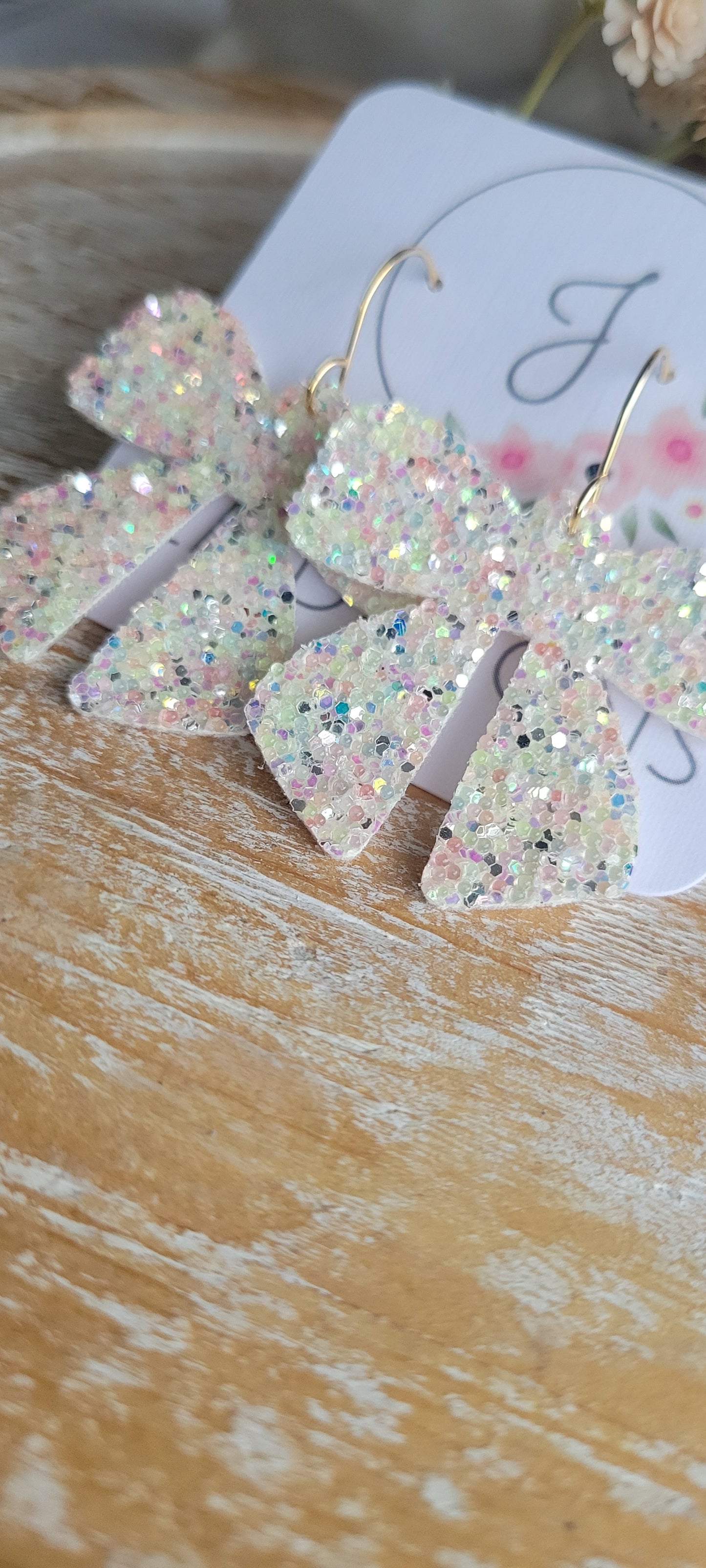 Fairy Dust Bow Earrings