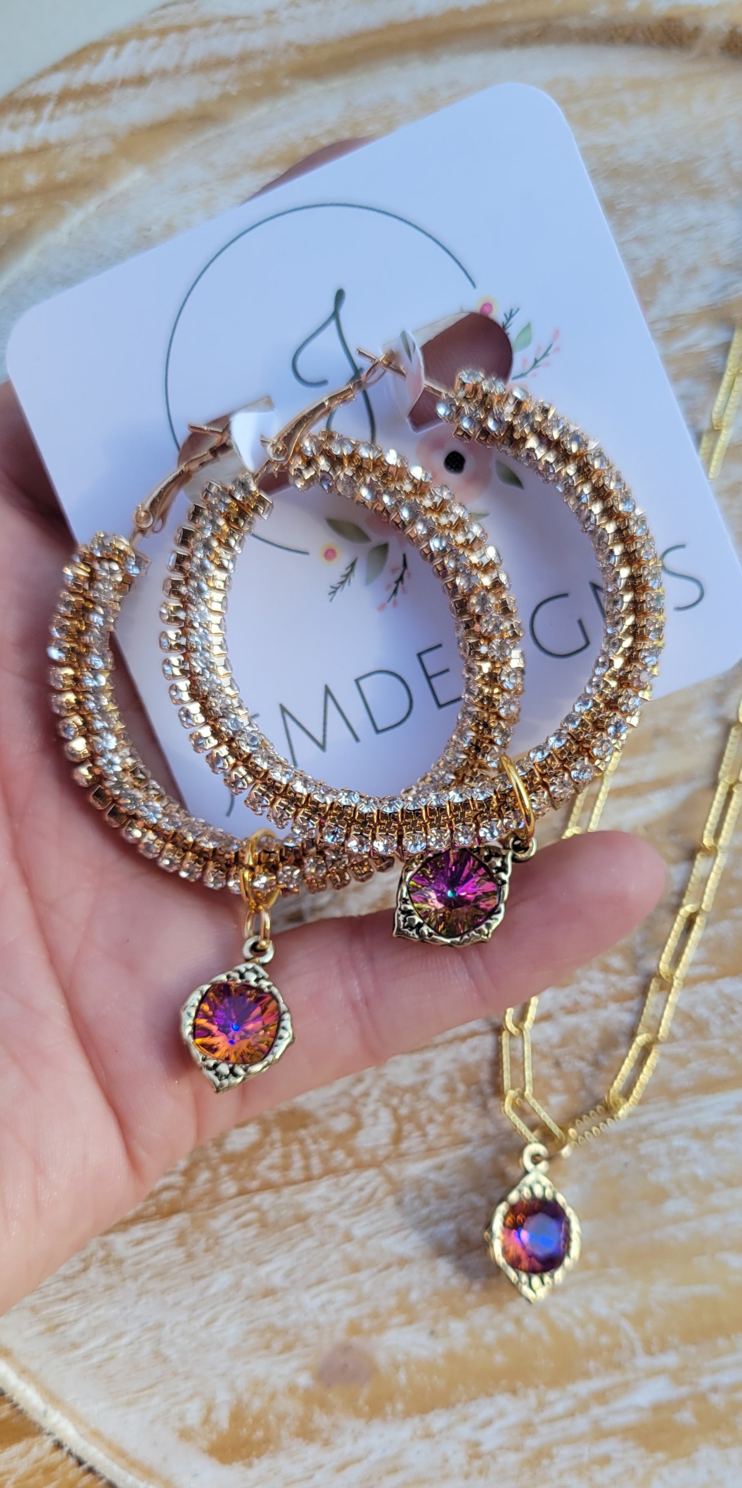 Radiant Elegance Necklace and Earrings