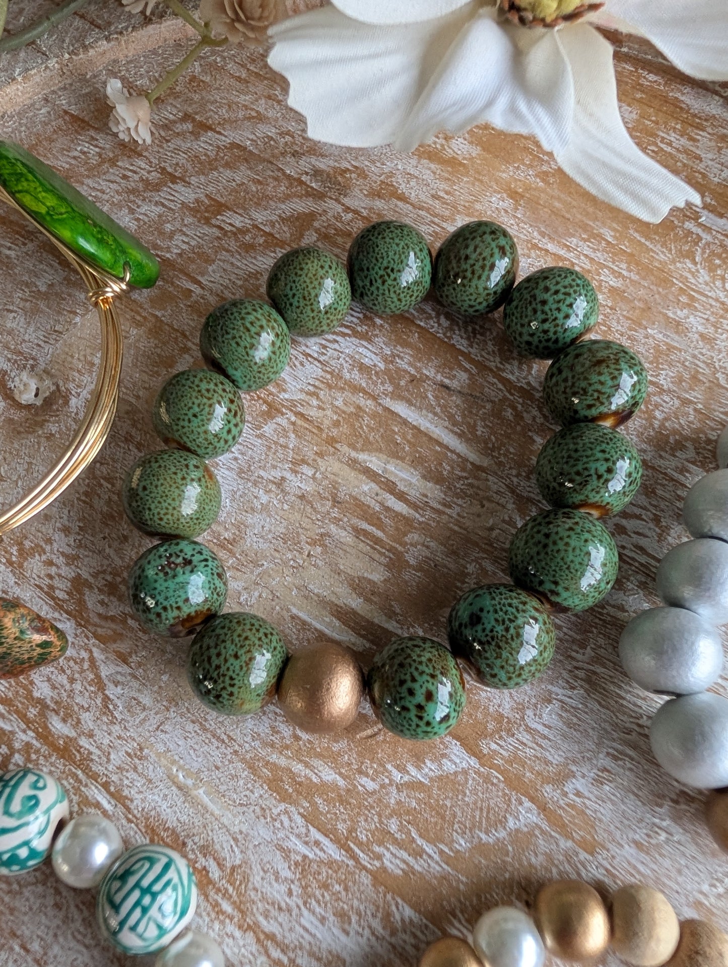 The Moss & Porcelain Bracelets