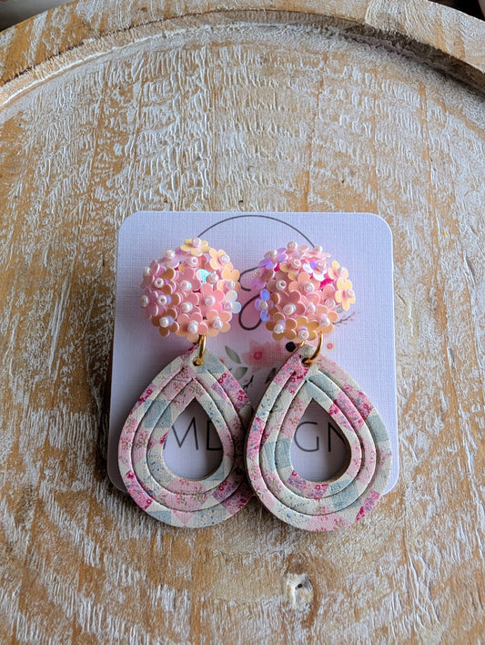 Bouquet Top Patchwork Earrings